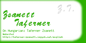 zsanett taferner business card